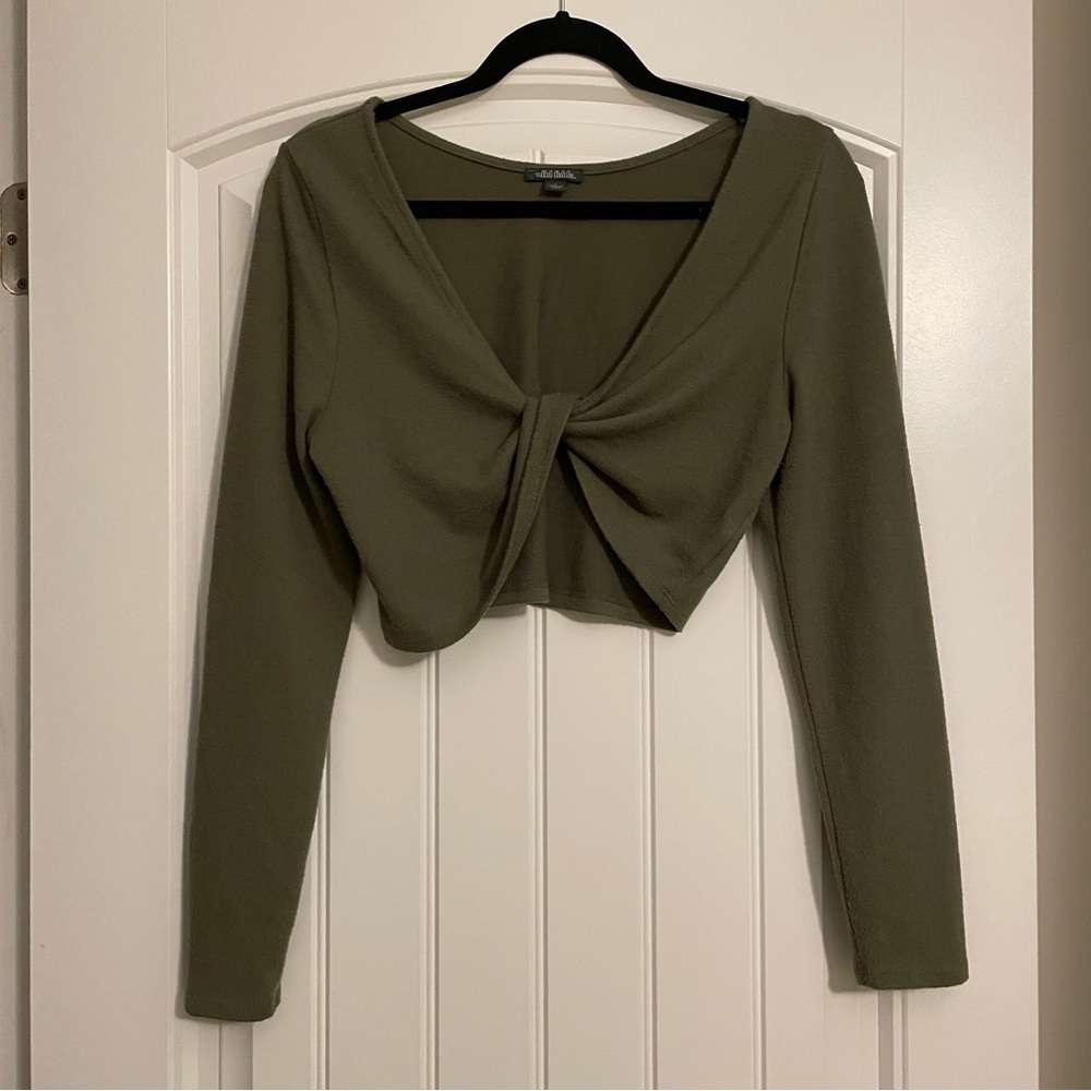 Wild Fable Crop Long Sleeve Shirt